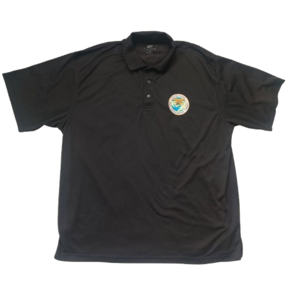 UltraClub Mens XL Black Polo Shirt US Naval Special Warfare Command Polo Shirt